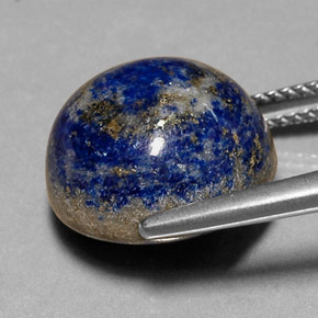 Lapis-lazuli bleue naturelle coupe roude, 14,91 ct, opaque