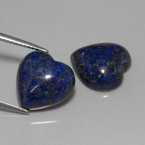 Achetez naturel ct bleue lapis-lazuli gems, forme de coeur, en provenance afghanistan chez gemselect. en stock, livraison internationale!