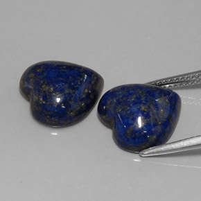 Achetez naturel ct bleue lapis-lazuli gems, forme de coeur, en provenance afghanistan chez gemselect. en stock, livraison internationale!