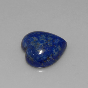 Lapis-lazuli bleue naturelle forme de coeur, 5,89 ct, opaque