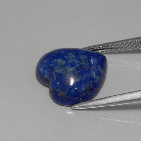 Lapis-lazuli bleue naturelle forme de coeur, 5,89 ct, opaque