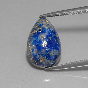 Lapis-lazuli Bleu royal naturelle En forme de poire, 5.64 ct, Opaque