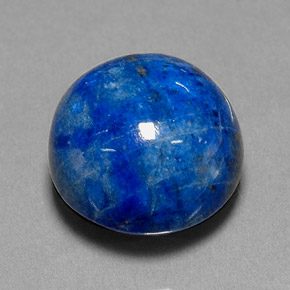 Lapis-lazuli bleue naturelle coupe roude, 19,11 ct, opaque