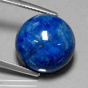 Lapis-lazuli bleue naturelle coupe roude, 19,11 ct, opaque