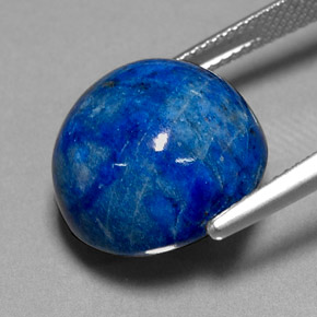 Lapis-lazuli bleue naturelle coupe roude, 19,11 ct, opaque