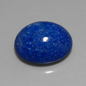 Lapis-lazuli bleue naturelle coupe ovale, 4,72 ct, opaque
