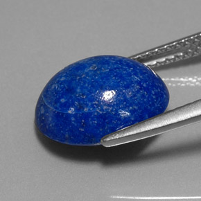 Lapis-lazuli bleue naturelle coupe ovale, 4,72 ct, opaque