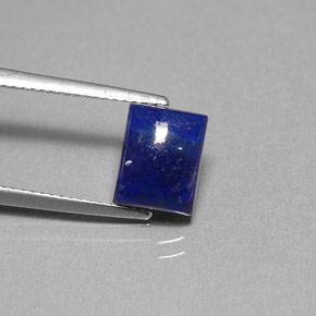 Lapis-lazuli bleue naturelle baguette, 2,95 ct, opaque