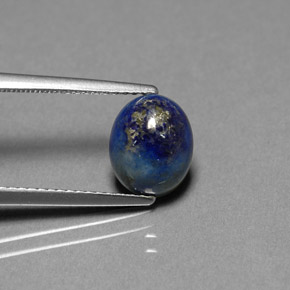 Lapis-lazuli bleue naturelle coupe ovale, 2,16 ct, opaque