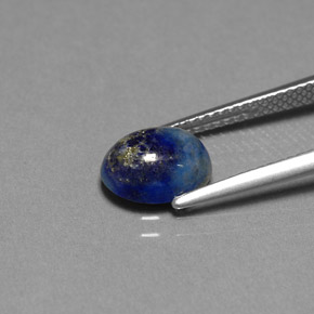 Lapis-lazuli bleue naturelle coupe ovale, 2,16 ct, opaque