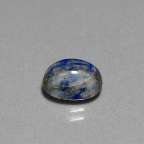 Lapis-lazuli bleue naturelle coupe ovale, 2,55 ct, opaque
