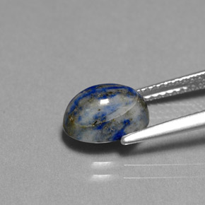 Lapis-lazuli bleue naturelle coupe ovale, 2,55 ct, opaque