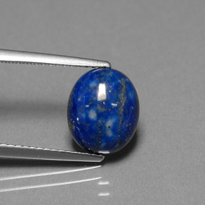Lapis-lazuli Bleu royal naturelle Coupe ovale, 2.83 ct, Opaque