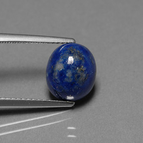 Lapis-lazuli Bleu royal naturelle Coupe ovale, 3.37 ct, Opaque