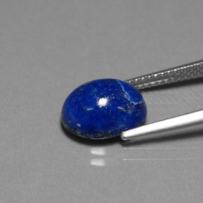 Lapis-lazuli bleue naturelle coupe ovale, 3,74 ct, opaque