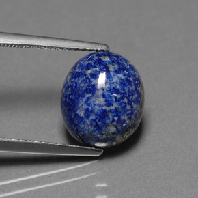 Lapis-lazuli bleue naturelle coupe ovale, 4,06 ct, opaque