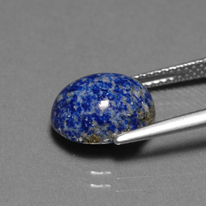 Lapis-lazuli bleue naturelle coupe ovale, 4,06 ct, opaque