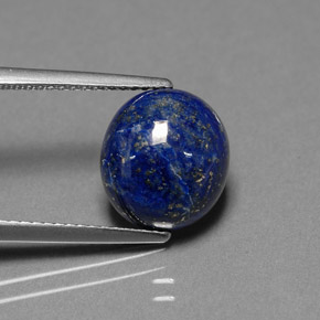 Lapis-lazuli bleue naturelle coupe ovale, 4,58 ct, opaque