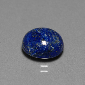 Lapis-lazuli bleue naturelle coupe ovale, 4,58 ct, opaque