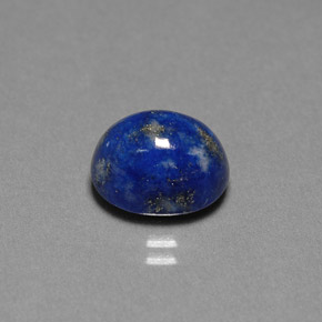 Lapis-lazuli bleue naturelle coupe ovale, 4,87 ct, opaque