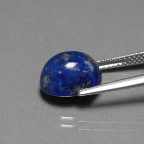 Lapis-lazuli bleue naturelle coupe ovale, 4,87 ct, opaque