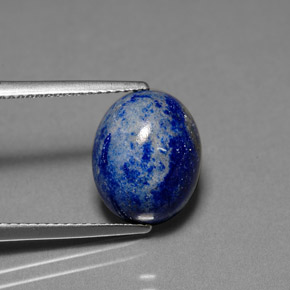 Lapis-lazuli Bleu royal naturelle Coupe ovale, 6.14 ct, Opaque