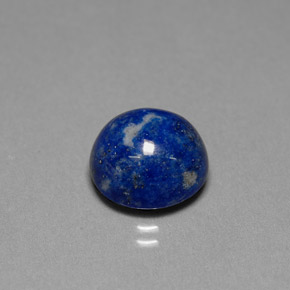 Lapis-lazuli bleue naturelle coupe roude, 6,65 ct, opaque
