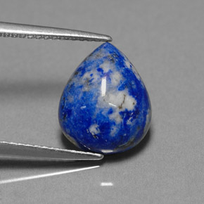 Lapis-lazuli Bleu royal naturelle En forme de poire, 4.27 ct, Opaque