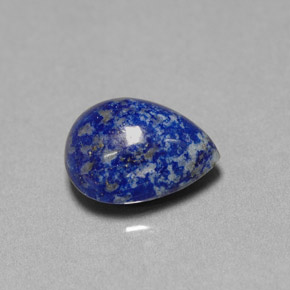 Lapis-lazuli bleue naturelle en forme de poire, 4,62 ct, opaque