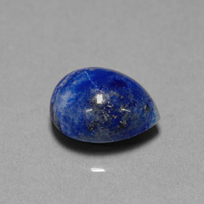 Lapis-lazuli bleue naturelle en forme de poire, 4,92 ct, opaque