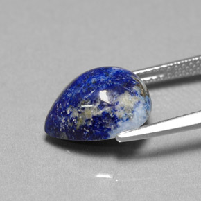 Lapis-lazuli bleue naturelle en forme de poire, 4,96 ct, opaque