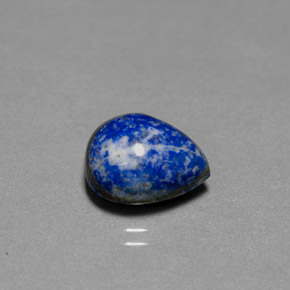 Lapis-lazuli bleue naturelle en forme de poire, 5,40 ct, opaque