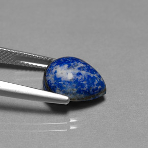 Lapis-lazuli bleue naturelle en forme de poire, 5,40 ct, opaque