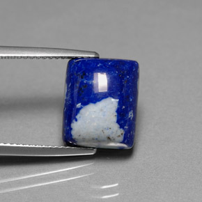 Lapis-lazuli bleue naturelle baguette, 6,92 ct, opaque