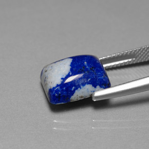 Lapis-lazuli bleue naturelle baguette, 6,92 ct, opaque