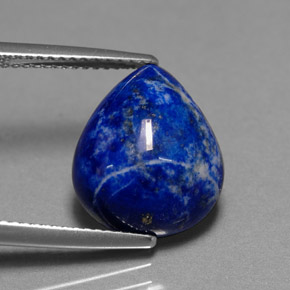 Lapis-lazuli Bleu royal naturelle En forme de poire, 7.38 ct, Opaque