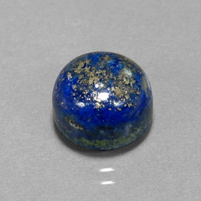 Lapis-lazuli bleue naturelle coupe roude, 5,87 ct, opaque