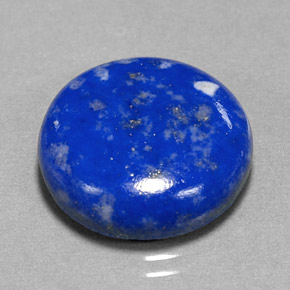 Lapis-lazuli bleue naturelle coupe roude, 13,36 ct, opaque