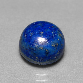 Lapis-lazuli bleue naturelle coupe roude, 5,24 ct, opaque