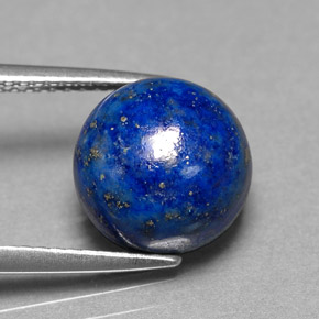 Lapis-lazuli bleue naturelle coupe roude, 5,24 ct, opaque