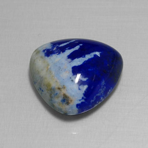 Lapis-lazuli bleue naturelle trillion, 6,82 ct, opaque