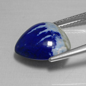 Lapis-lazuli bleue naturelle trillion, 6,82 ct, opaque