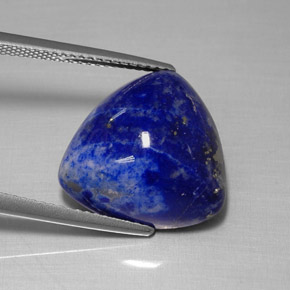 Lapis-lazuli bleue naturelle trillion, 14,12 ct, opaque