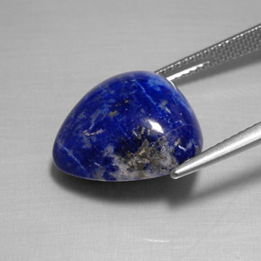 Lapis-lazuli bleue naturelle trillion, 14,12 ct, opaque