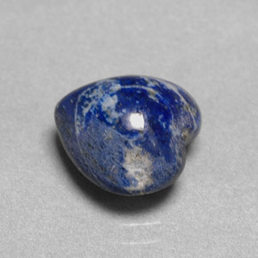 Lapis-lazuli bleue naturelle forme de coeur, 3,85 ct, opaque