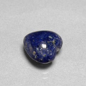 Lapis-lazuli Bleu royal naturelle Forme de coeur, 3.51 ct, Opaque