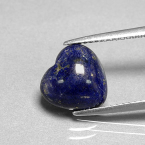 Lapis-lazuli Bleu royal naturelle Forme de coeur, 3.51 ct, Opaque