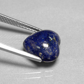 Lapis-lazuli Bleu royal naturelle Forme de coeur, 3.51 ct, Opaque