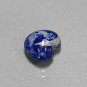 Lapis-lazuli bleue naturelle forme de coeur, 3,39 ct, opaque
