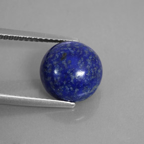 Lapis-lazuli bleue naturelle coupe roude, 4,91 ct, opaque